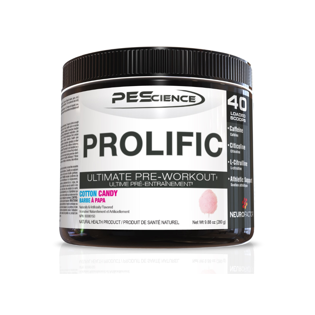 PEScience Prolific Pre Workout (Low Stim) 40 Servings