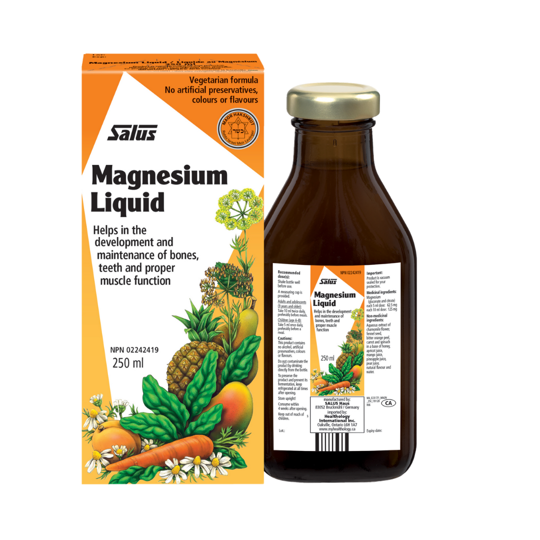 Salus Magnesium Liquid 250ml & 500ml & Calcium Magnesium 250ml