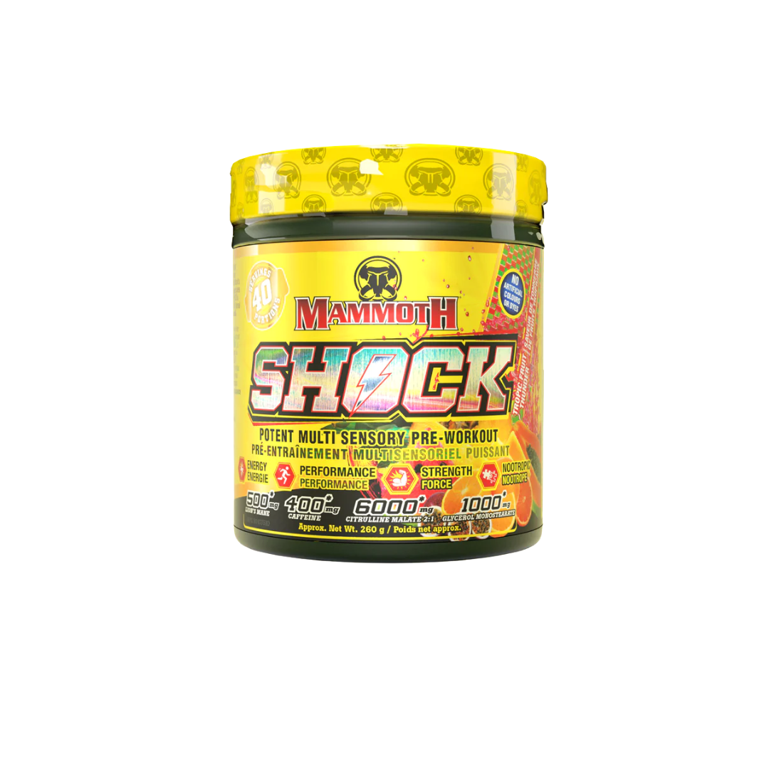 Mammoth Shock Pre-Workout (High Stim) 40 Servings