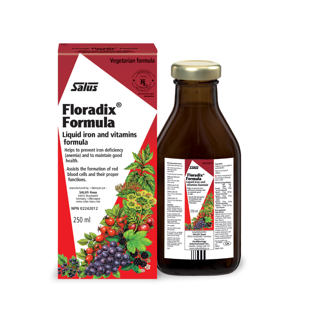 Salus Floradix Formula Liquid Iron and Vitamins 250ml & 80 Tablets