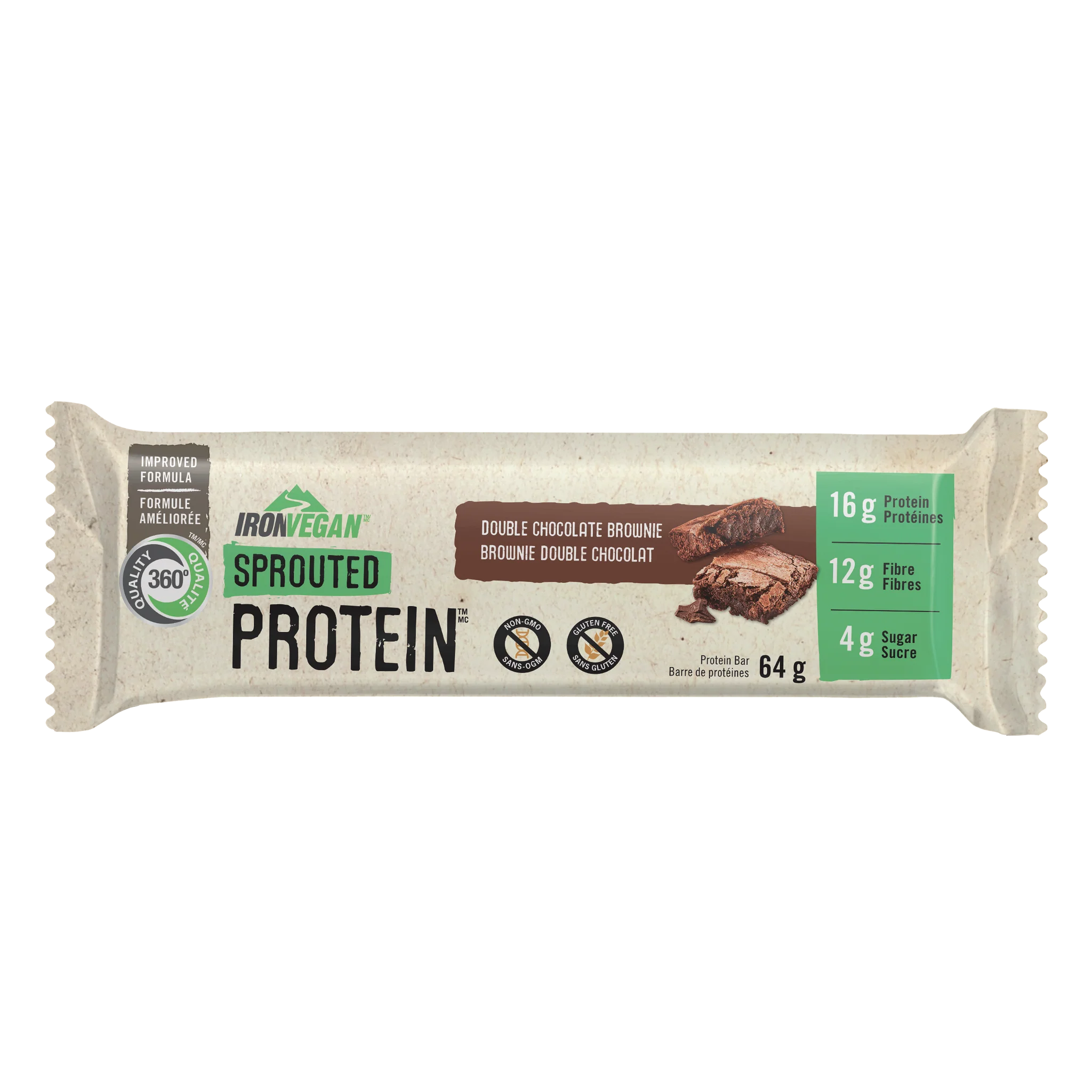 Iron Vegan Sprouted Protein Bar 64g