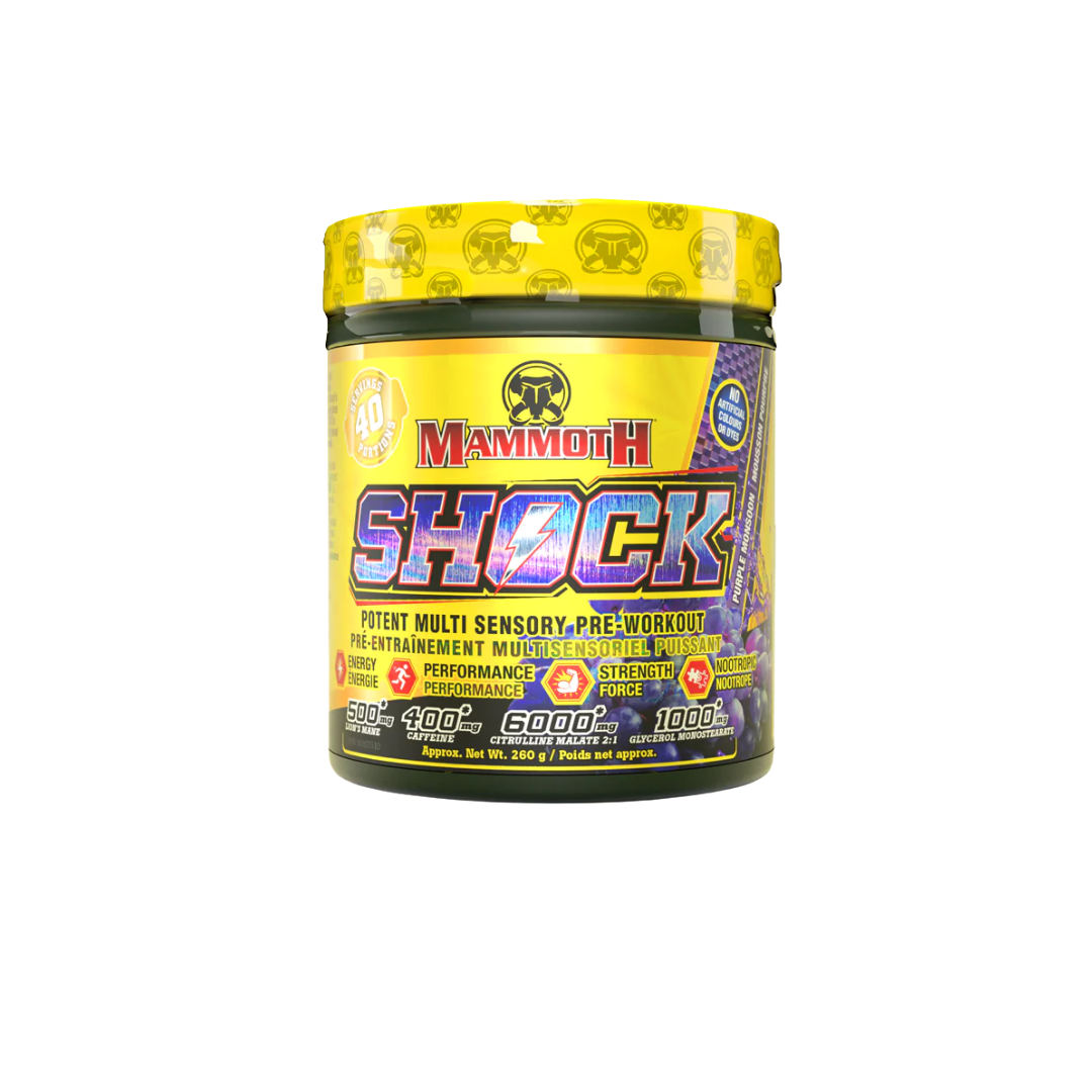 Mammoth Shock Pre-Workout (High Stim) 40 Servings