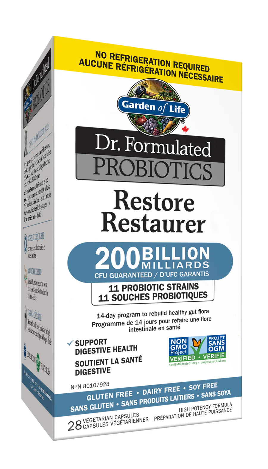 Garden of Life Restore Probiotics 200 Billion CFU 28 Capsules