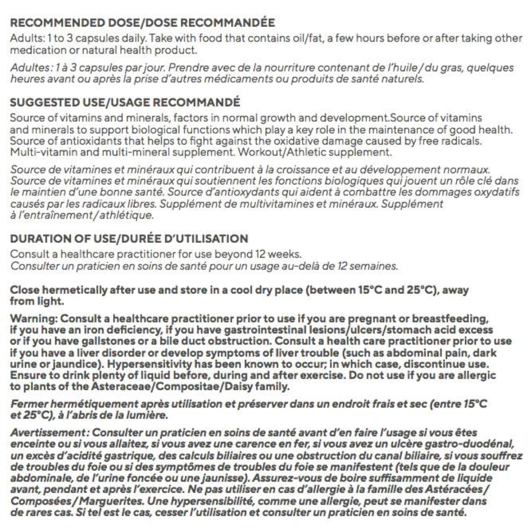 Raw Nutritional Multi + Greens 180 Capsules