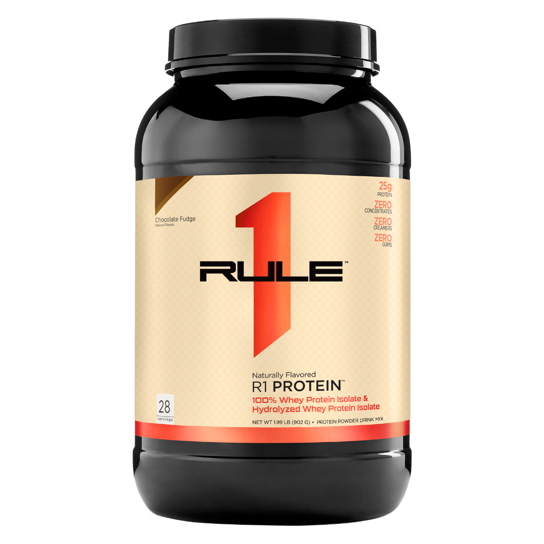Rule 1 R1 Protein 100% Whey Protein Isolate & Hydrolyzed Whey Protein Isolate 28, 60 & 72 Servings