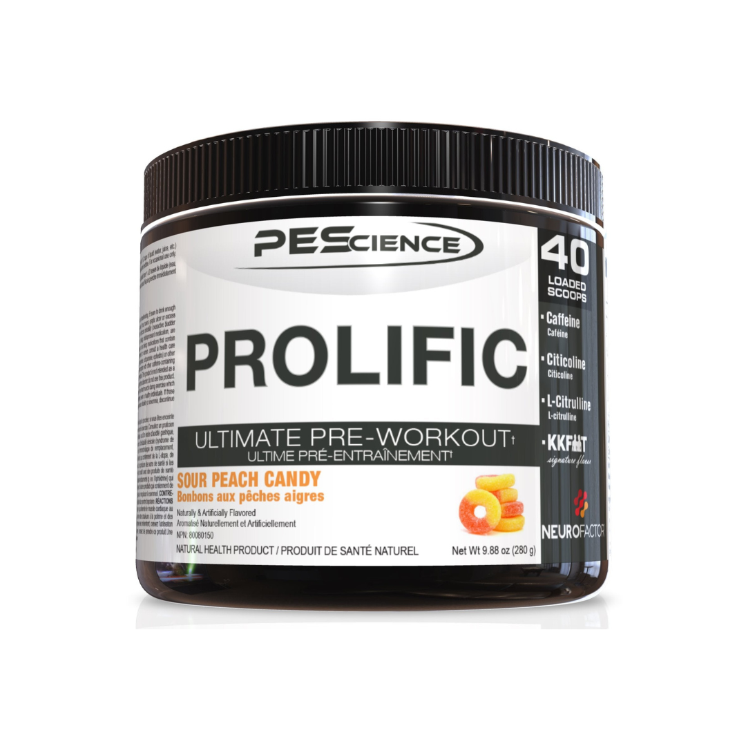 PEScience Prolific Pre Workout (Low Stim) 40 Servings