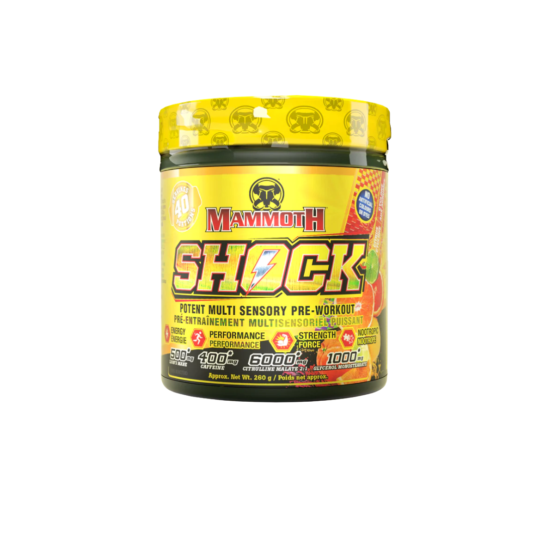 Mammoth Shock Pre-Workout (High Stim) 40 Servings