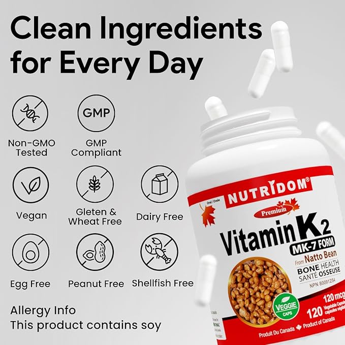 Nutridom Vitamin K2 120 Capsules