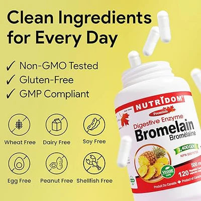 Nutridom Bromelain 60 Capsules