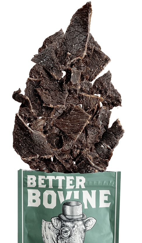Better Bovine 100% Grass-Fed Beef Jerky & Sticks 50g