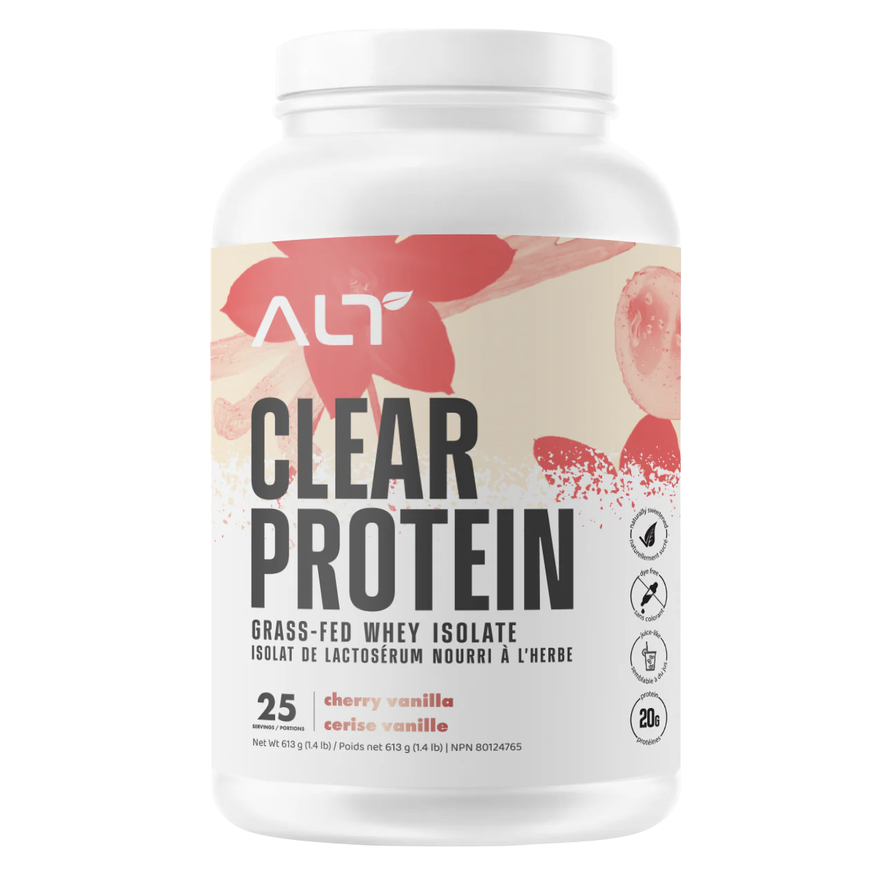 ALT Clear Protein Grass-Fed Whey Isolate Protein 1.3LB