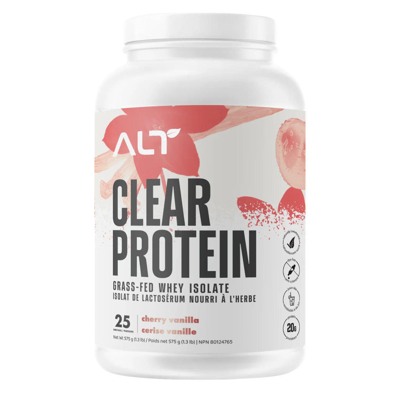 ALT Clear Protein Grass-Fed Whey Isolate Protein 1.3LB