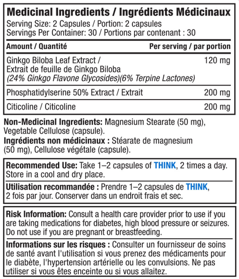 Alora Naturals Think 60 Capsules (Clearance)