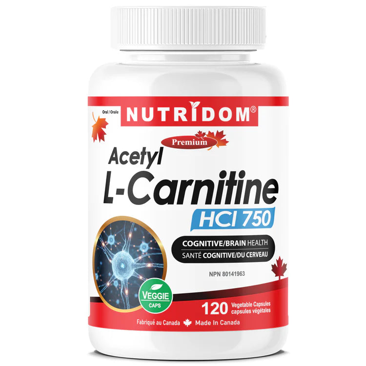 Nutridom Acetyl L-Carnitine 120 Capsules