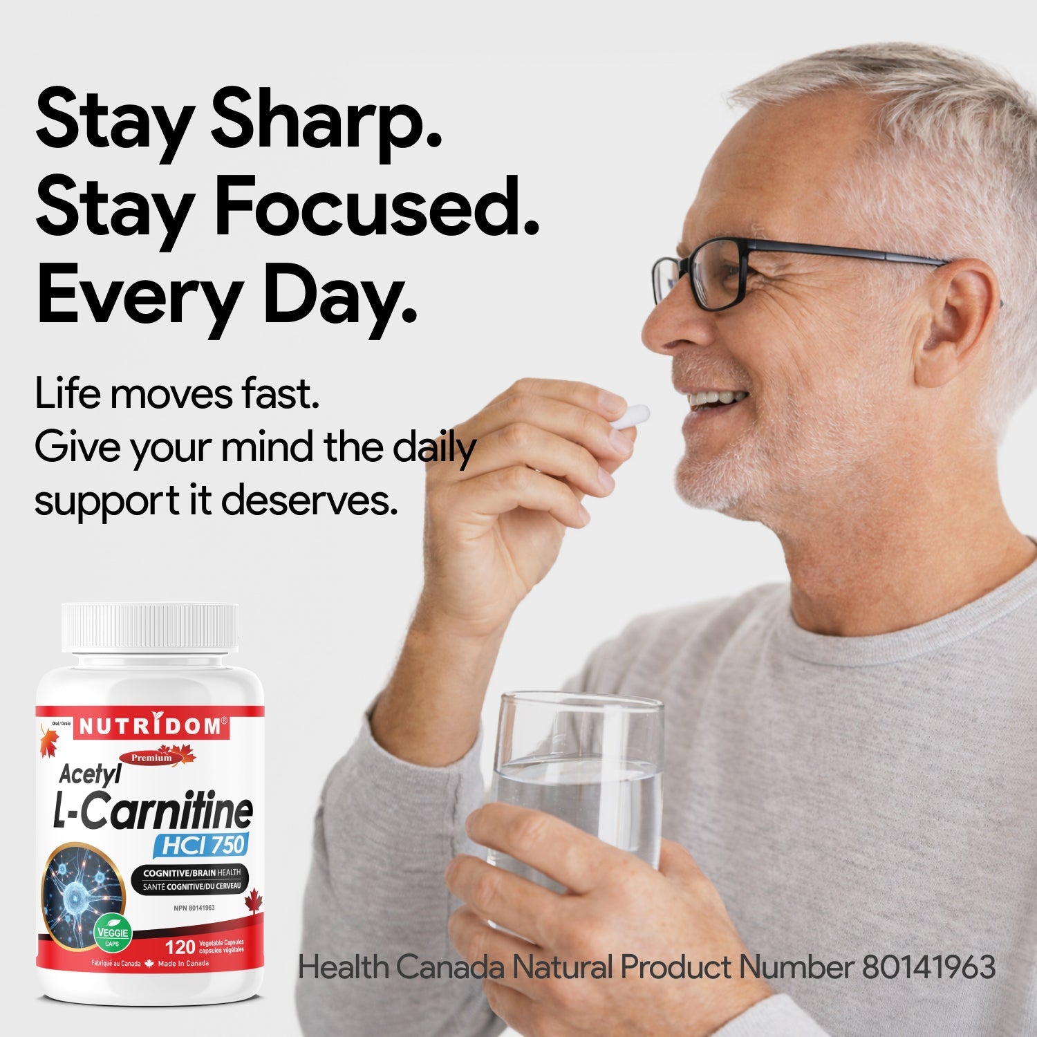 Nutridom Acetyl L-Carnitine 120 Capsules