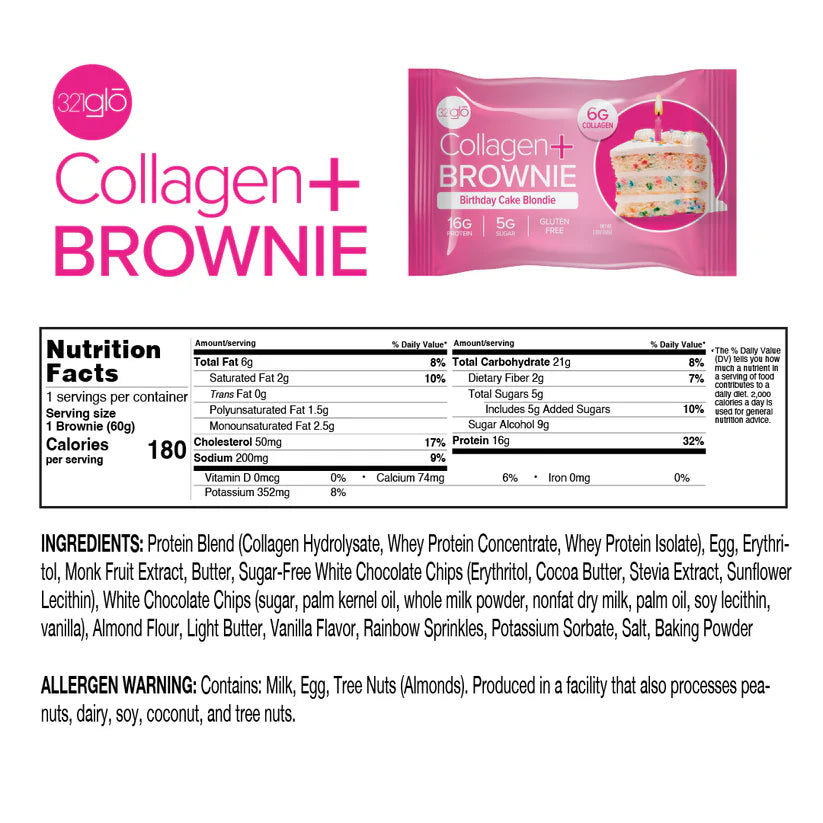 321 Glo Collagen Brownie 60g