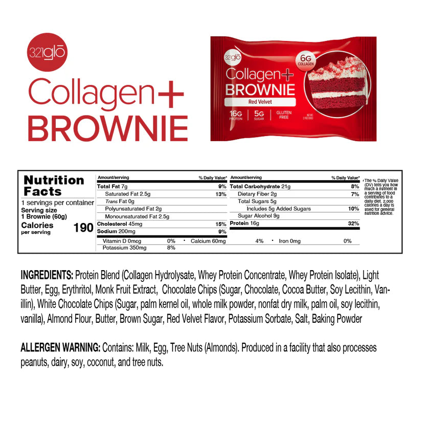 321 Glo Collagen Brownie 60g