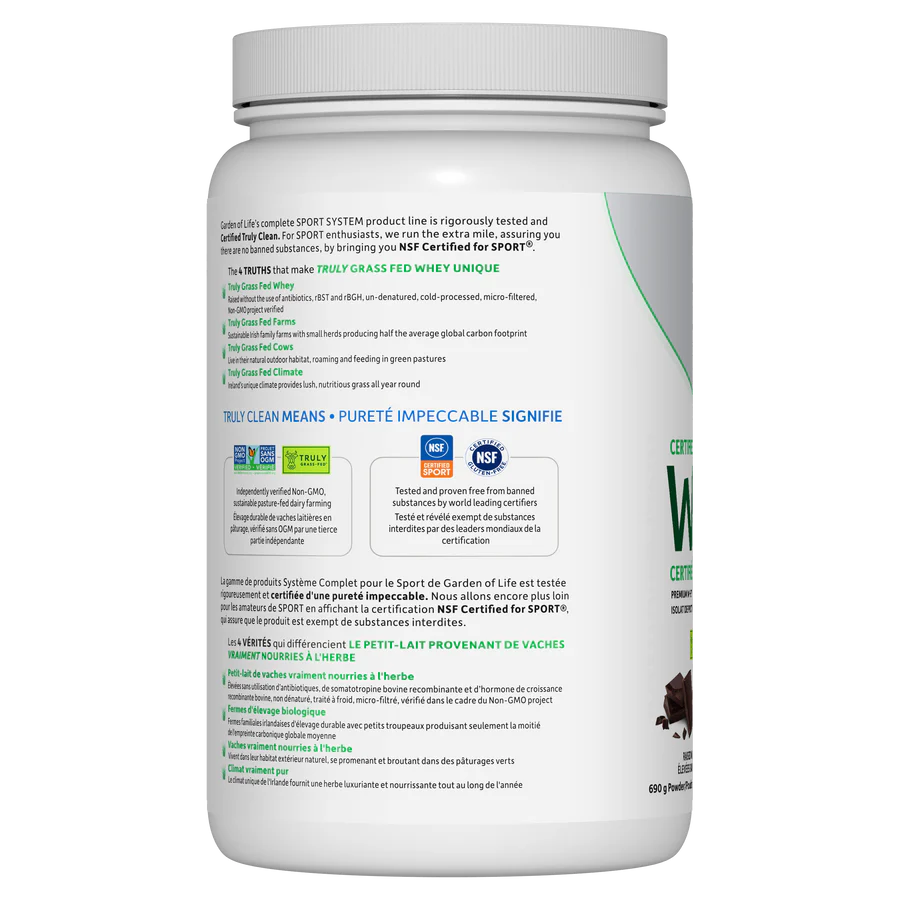 Garden of Life Sport Grass Fed Whey Isolate 660-690g
