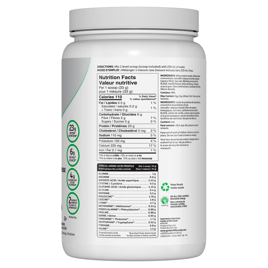 Garden of Life Sport Grass Fed Whey Isolate 660-690g