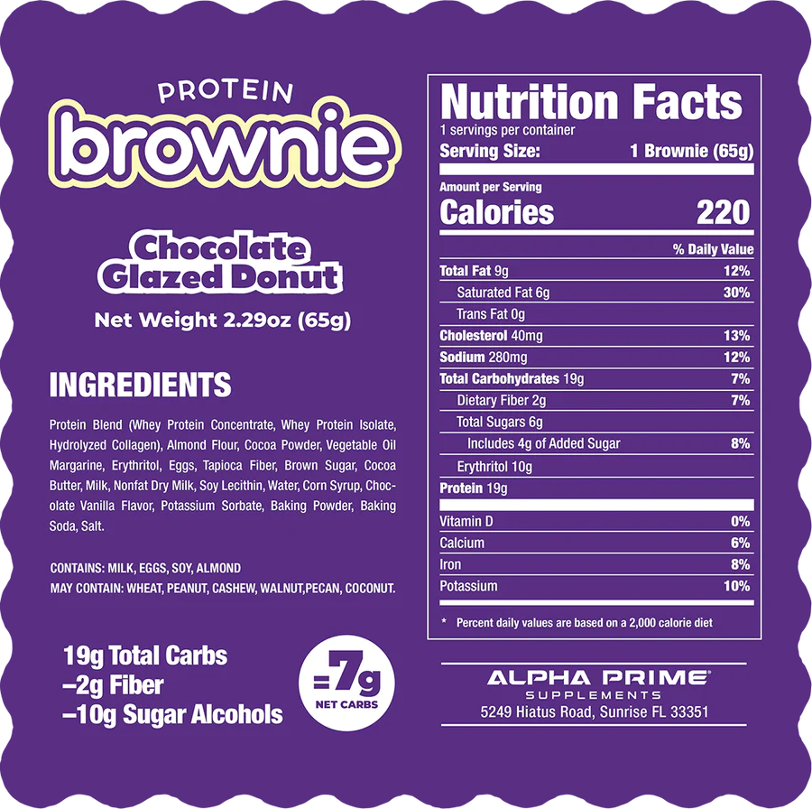 AP Prime Bites Protein Brownie Singles 65g