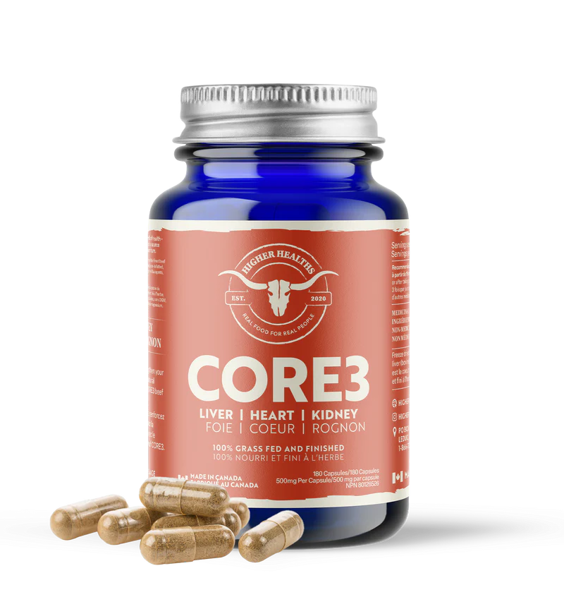 Higher Healths High-Quality Freeze-Dried Organ Meat 180 Capsules