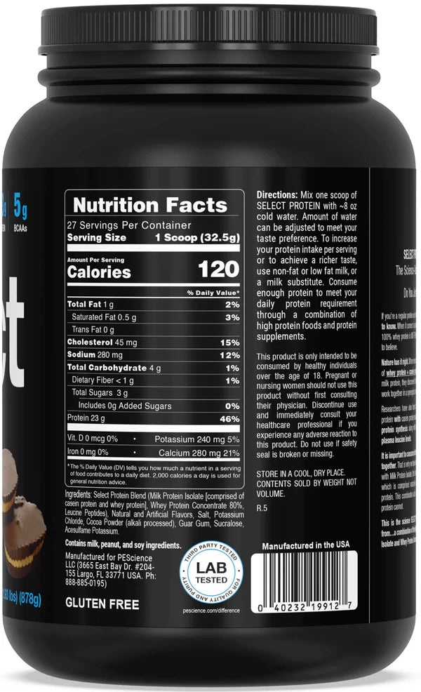 PEScience Select Protein 27 & 55 Servings