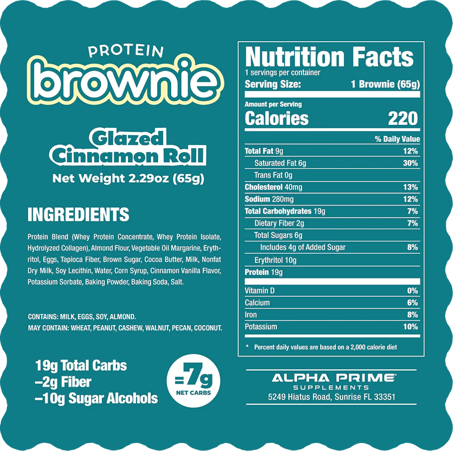 AP Prime Bites Protein Brownie Singles 65g