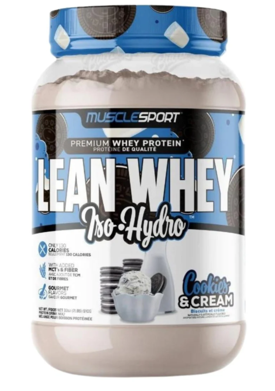 MuscleSport - Lean Whey Iso-Hyrdo Gourmet Protein 2LBS