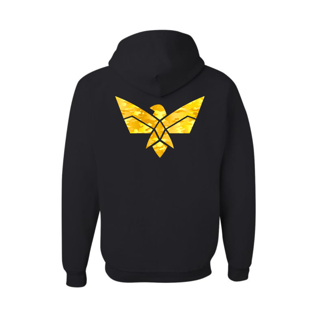 Unisex "LTC Ops Gold Camo Edition" Premium Black Hoodie