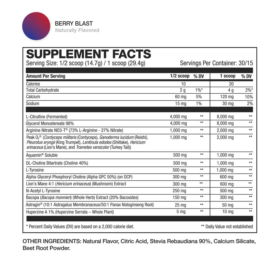 HD Muscle PreHD Elite Pre-Workout (No Caffeine) 30 Servings