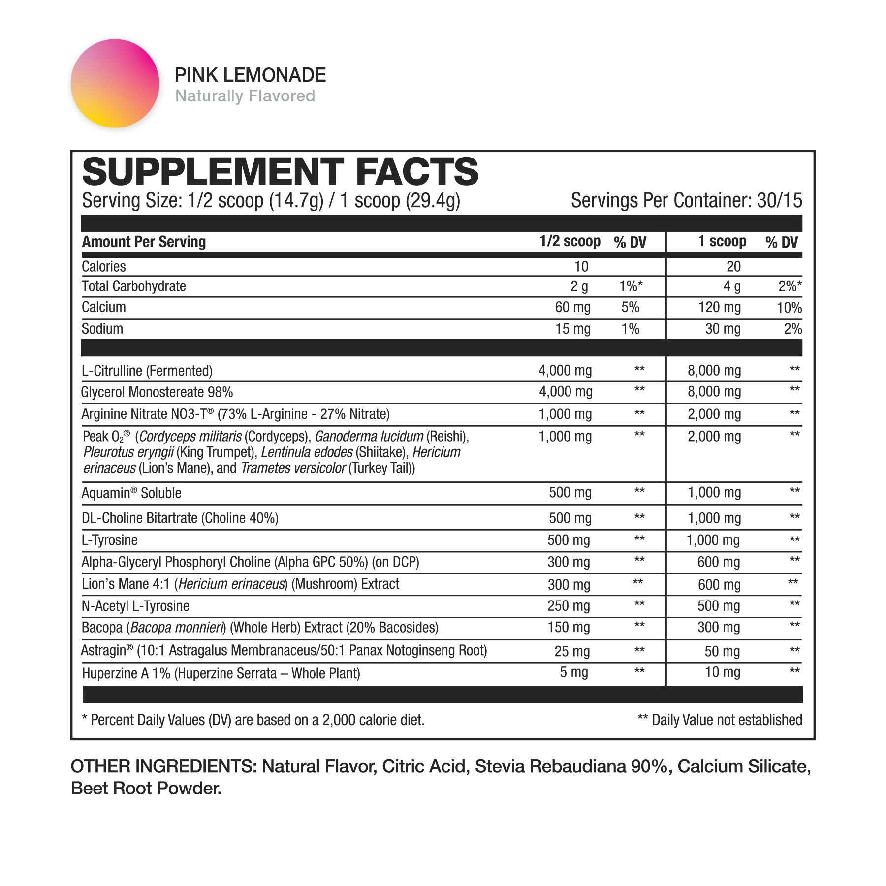 HD Muscle PreHD Elite Pre-Workout (No Caffeine) 30 Servings