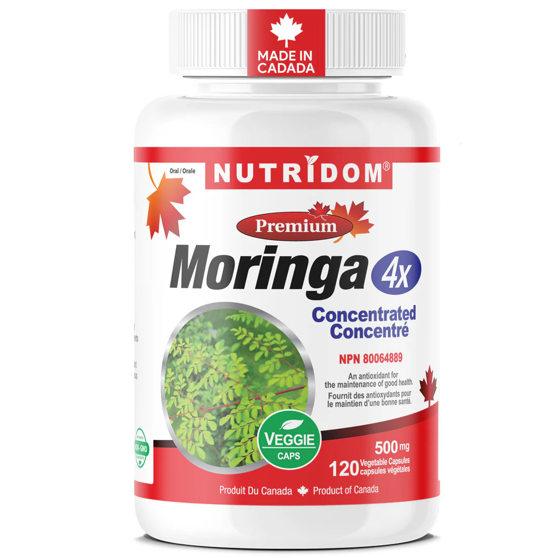 Nutridom Moringa 4x Concentrated 120 Capsules