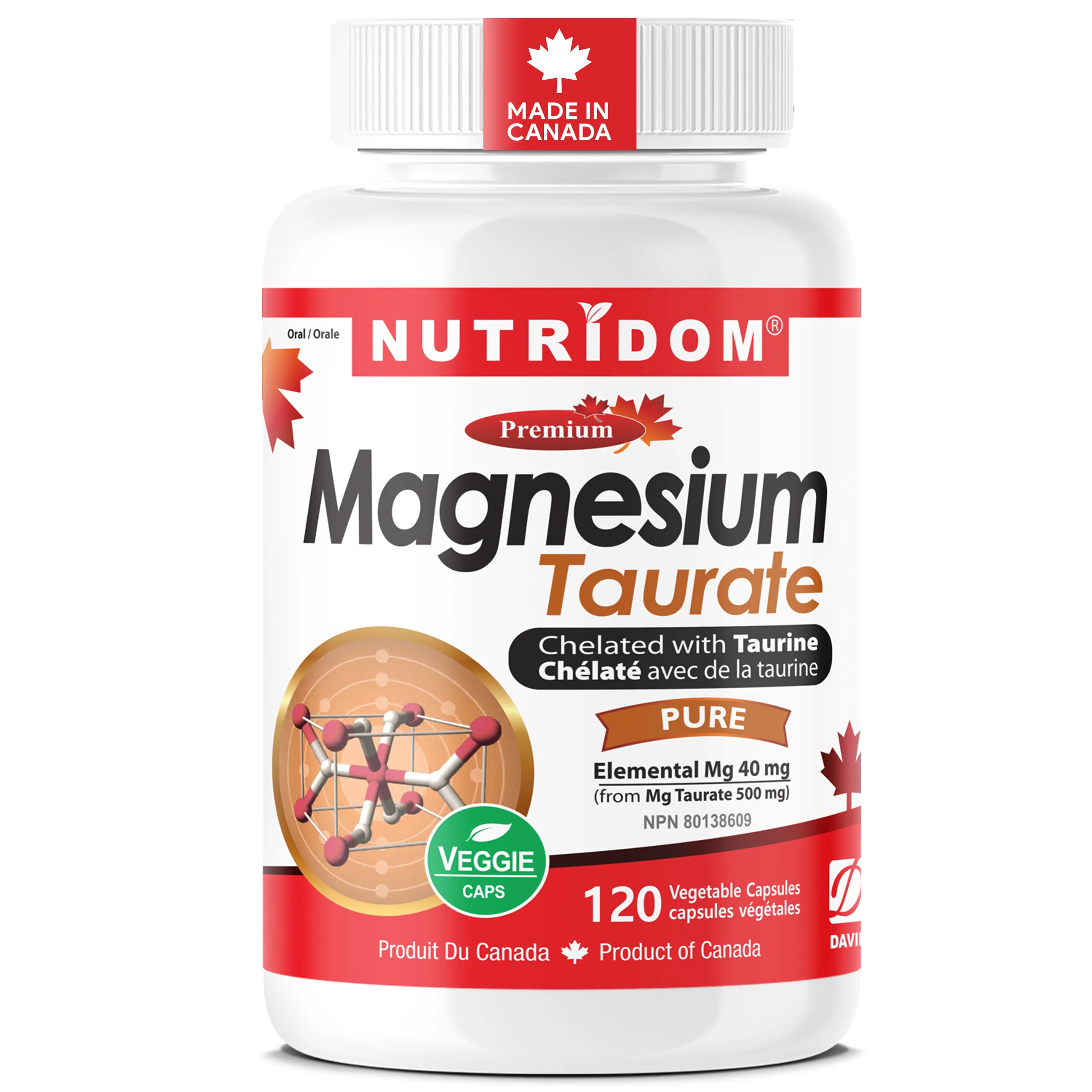 Nutridom Magnesium Taurate 120 Capsules