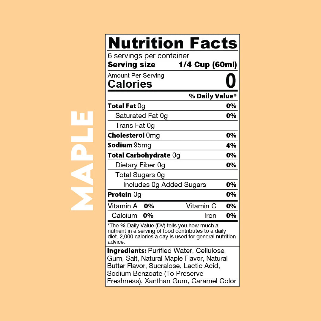 Sinfit Sugar Free Maple Syrup 355ml