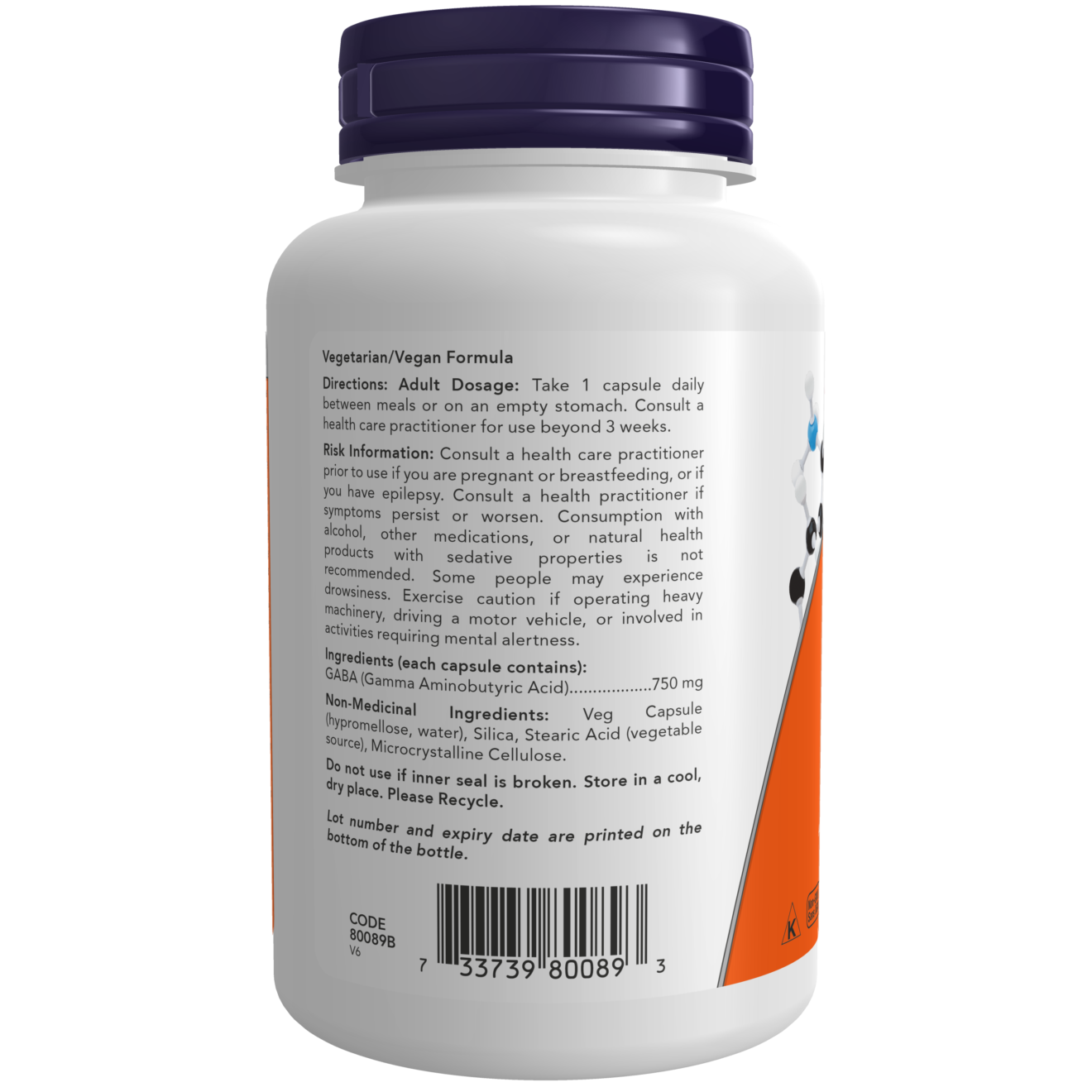 Now Foods Extra Strength Gaba 100 Capsules