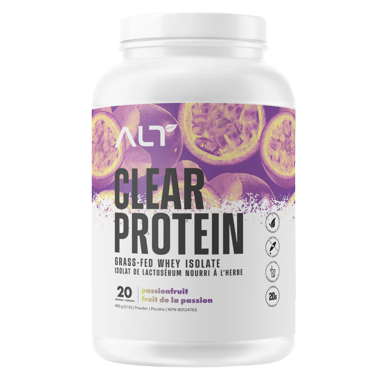 ALT Clear Protein Grass-Fed Whey Isolate Protein 1.3LB