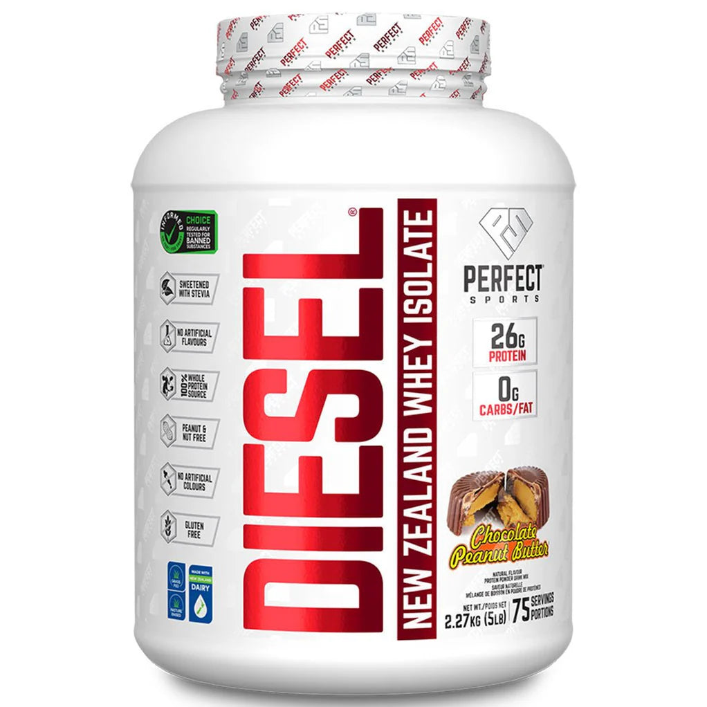 Perfect Sports Diesel New Zealand Whey Isolate 360g, 2LB & 5LB