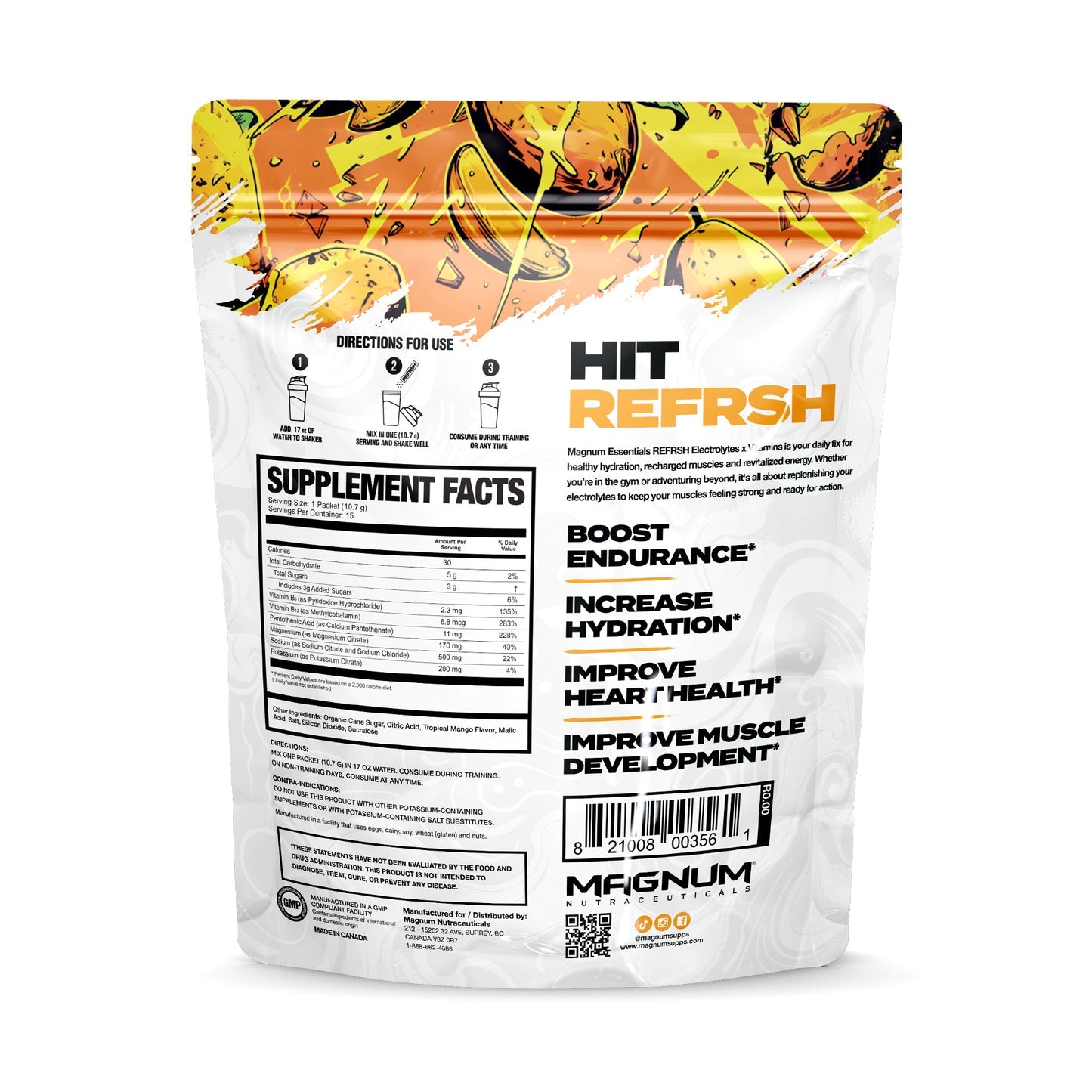 Magnum Refresh Electrolytes x Vitamins 15 Servings