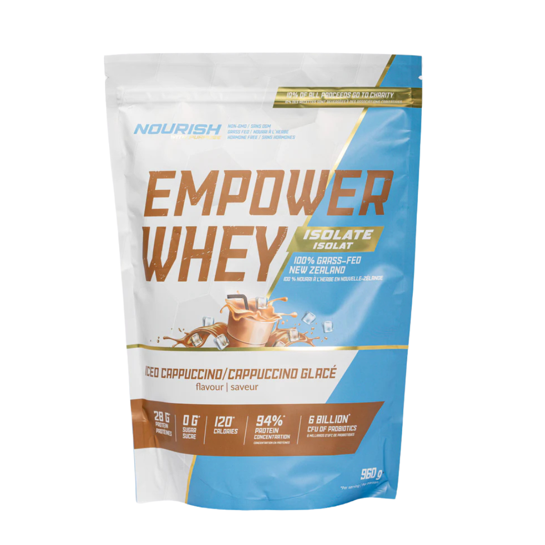 Nourish With Purpose Empower Whey Isolate 100% Grass-Fed New Zealand 960g