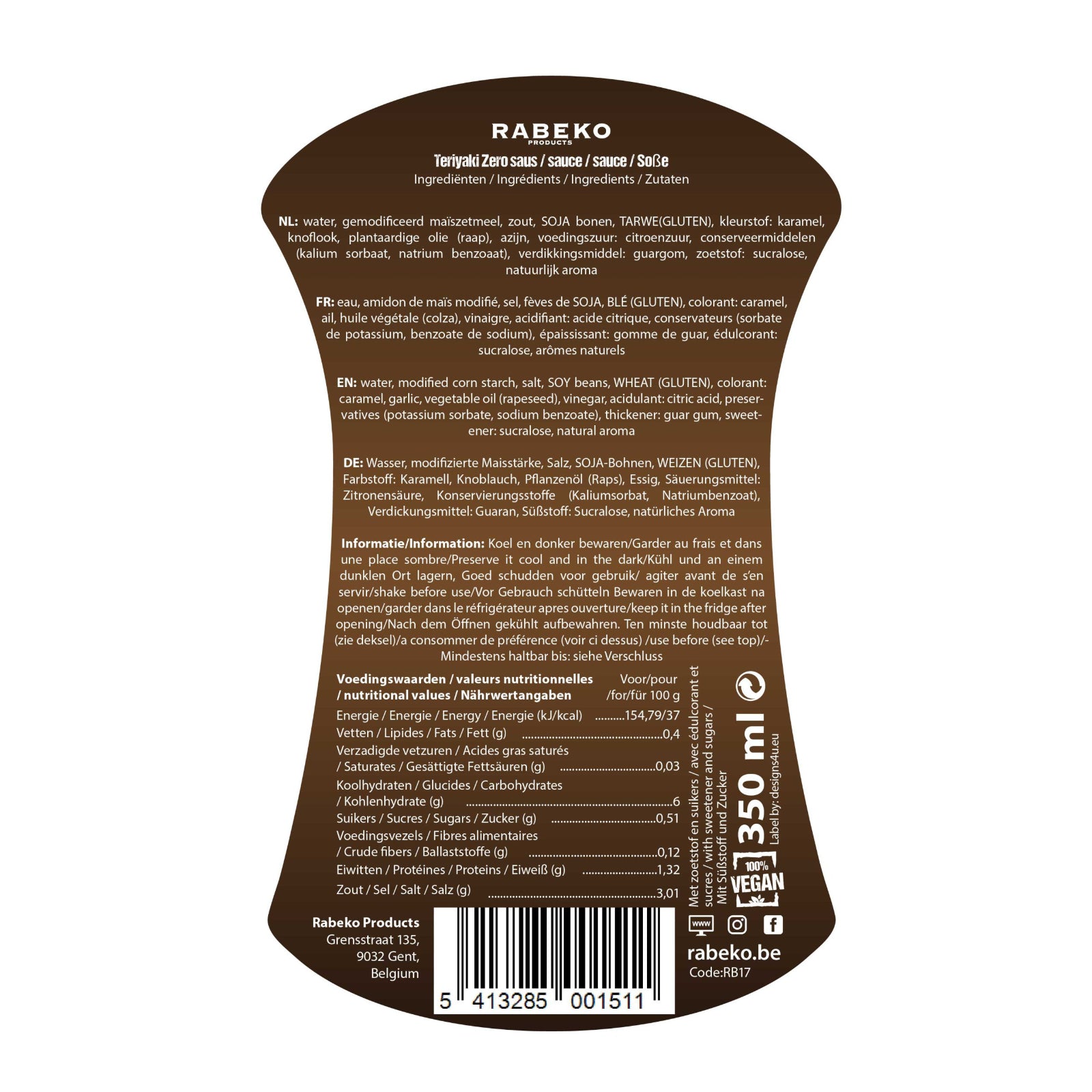 Rabeko Zero Sauce 425ml