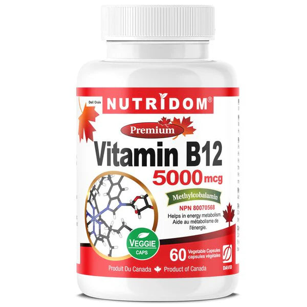 Nutridom Vitamin B12 5000mcg 60 Capsules