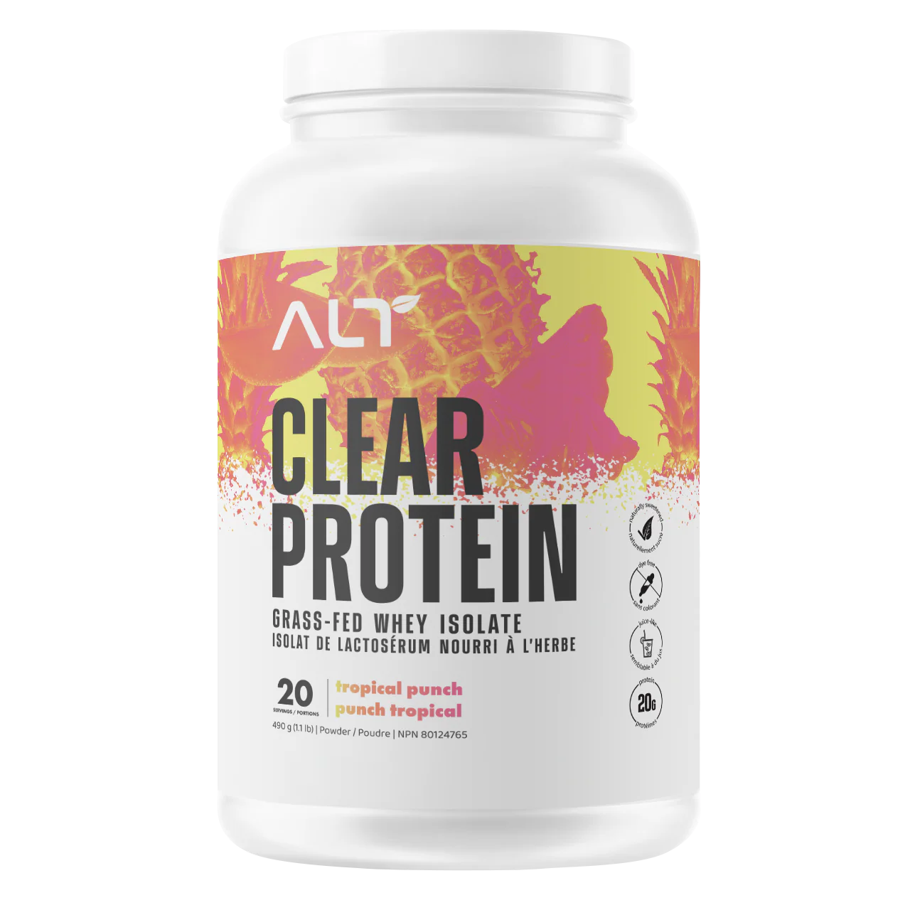 ALT Clear Protein Grass-Fed Whey Isolate Protein 1.3LB