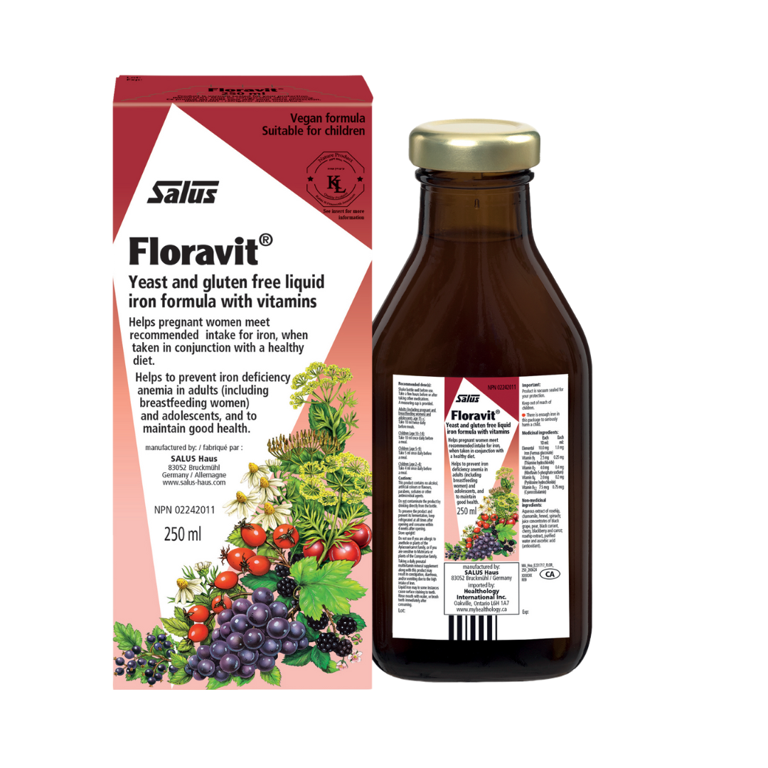 Salus Floravit Yeast and Gluten Free Liquid Iron With Vitamins 250ml