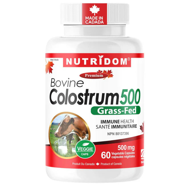 Nutridom Bovine Colostrum 500mg 60 Capsules