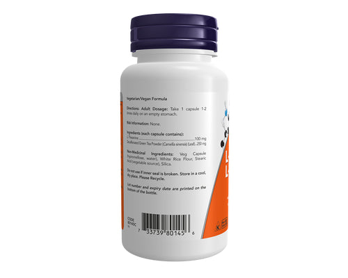 Now Foods L-Theanine 90 Capsules