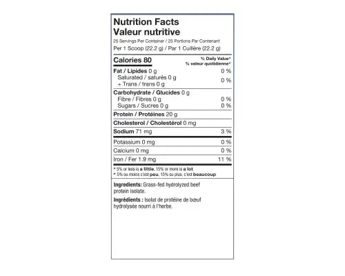 ALT Hydrolyzed Grass-Fed Beef Protein 1.4LBS