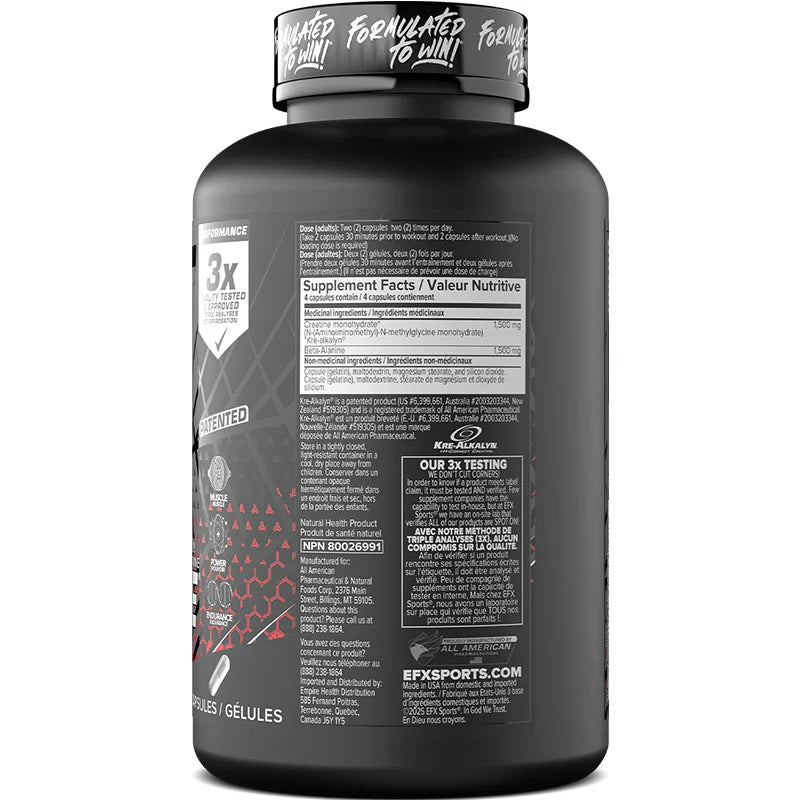 EFX Beta-Kre 144 Capsules