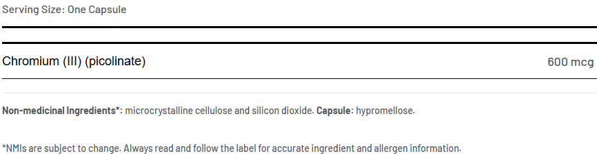 AOR Chromium Picolinate 90 Capsules