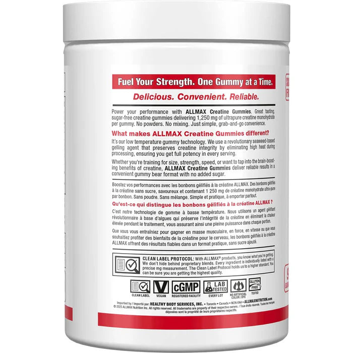Allmax Creatine Gummies 90 Gummies
