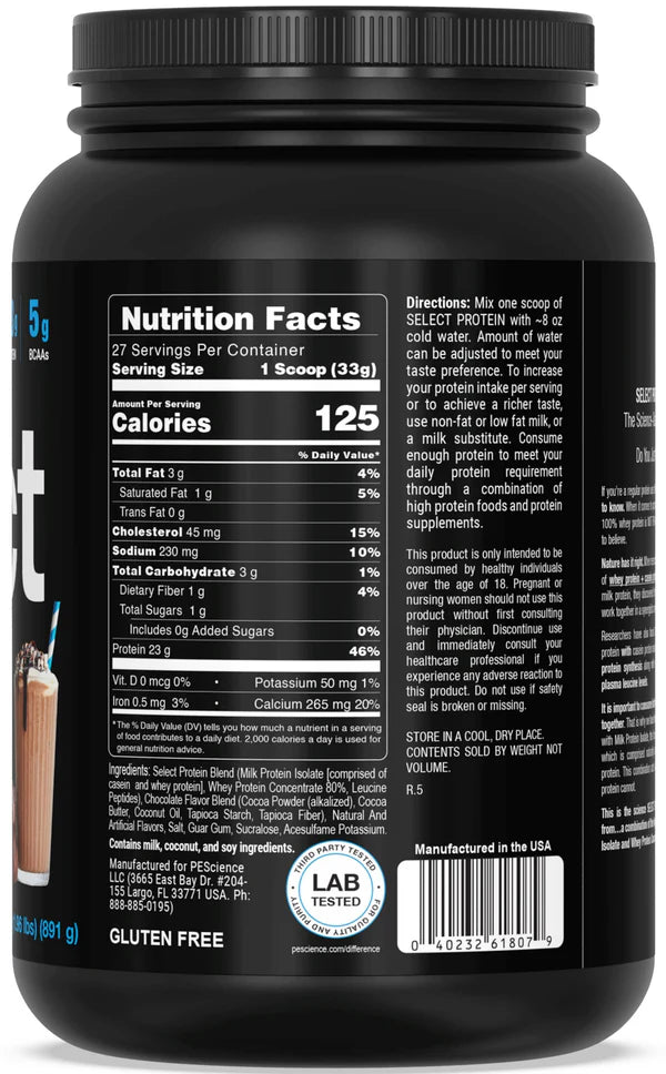 PEScience Select Protein 27 & 55 Servings
